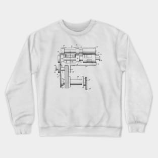 Manufacture for use of labels for bottles Vintage Patent Hand Drawing Crewneck Sweatshirt